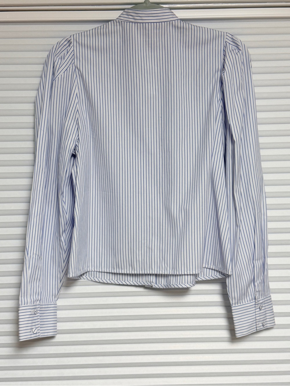 Women’s Blue Pinstripe Cotton Shirt - NWT - Picture 5 of 7